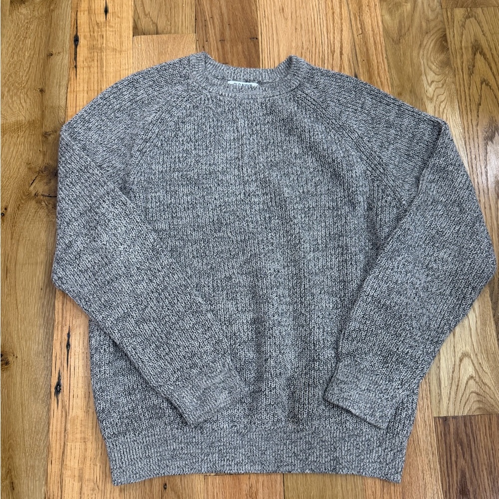 Old Navy Men's Heathered Gray Crewneck Sweater